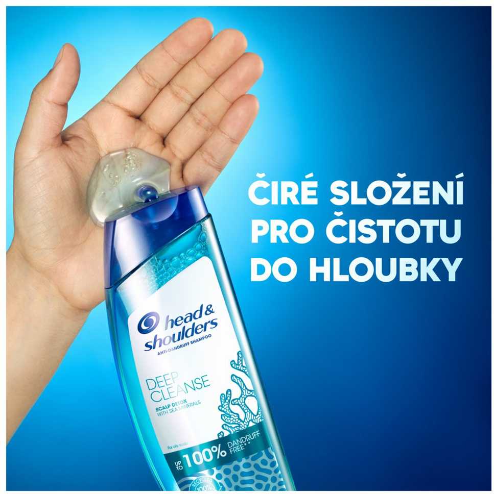 Head&Shoulders Šampūnas HS giliai valomasis galvos odos valiklis 300ml