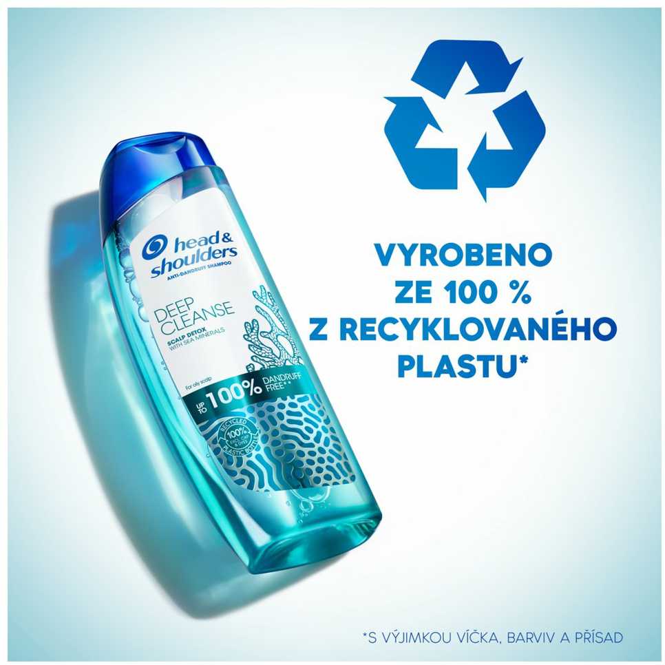 Head&Shoulders Šampūnas HS giliai valomasis galvos odos valiklis 300ml