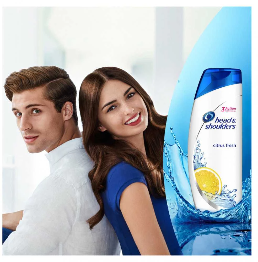 Head&Shoulders Šampūnas HEAD & SHOULDERS Citrusiniai vaisiai, 400 ml