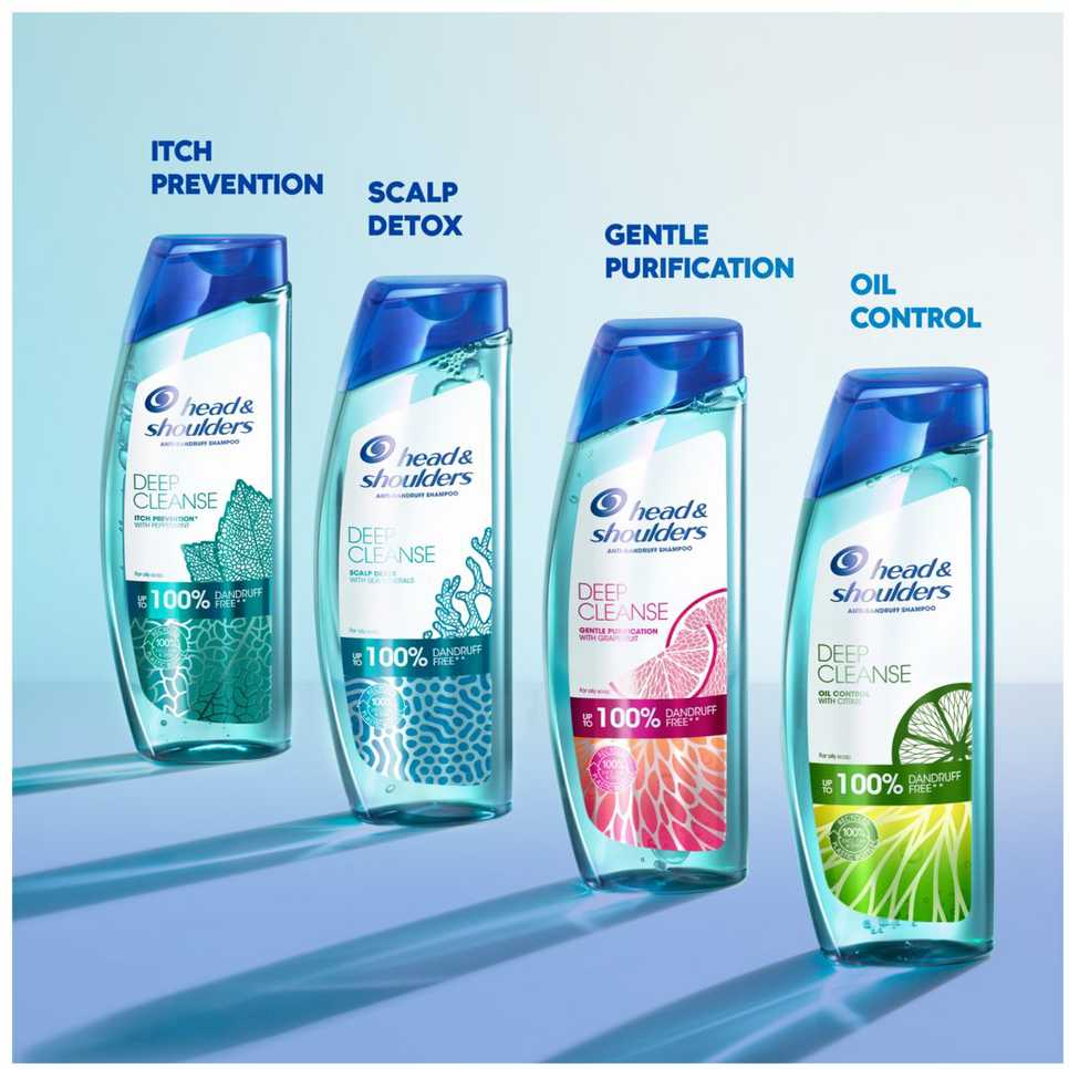 Head&Shoulders Šampūnas HS giliai valomasis galvos odos valiklis 300ml