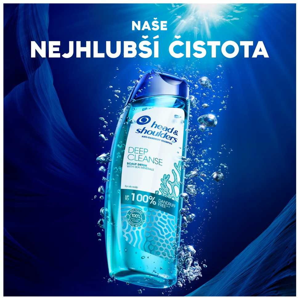 Head&Shoulders Šampūnas HS giliai valomasis galvos odos valiklis 300ml