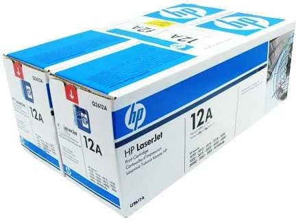 Hewlett Packard (HP) HP 12A 2 pak. Juodas Toneris kasetė, 2x2000 puslapių, skirta LaserJet 1018,1020,3020,3030,3055