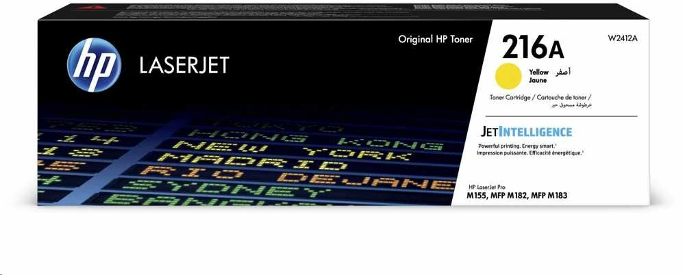 Hewlett Packard (HP) HP 216A geltona LaserJet dažų kasetė