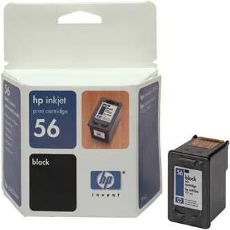 Hewlett Packard (HP) HP 56 Juodas rašalo kasetė, 450 puslapių, skirta HP DeskJet 450, 5652, 5150, 5850, 7150, Officejet 6110