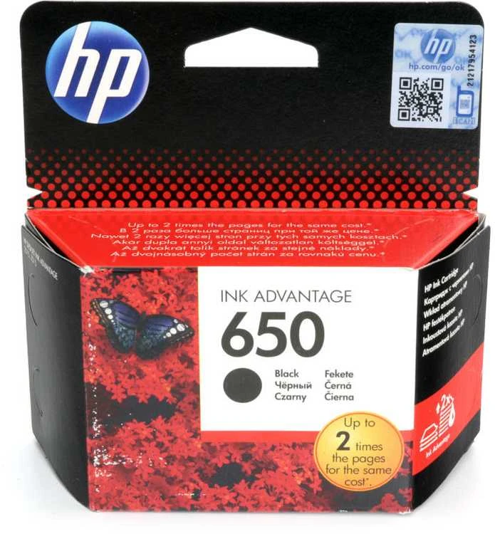 Hewlett Packard (HP) HP 650 Juodas Original Ink Advantage Cartridge