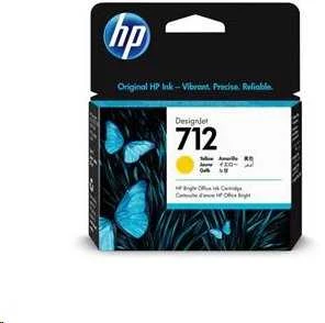Hewlett Packard (HP) HP 712 29-ml Geltona DesignJet Ink Cartridge