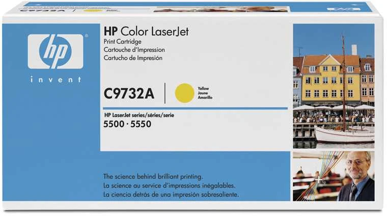 Hewlett Packard (HP) HP Color LaserJet 5500/5550 Toneris Geltona (12 000 puslapių)