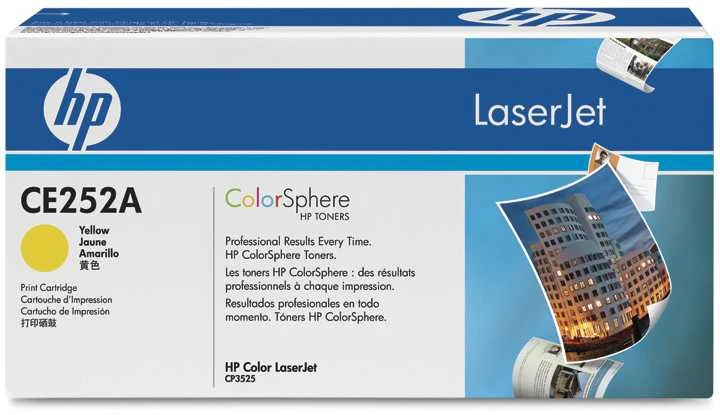 Hewlett Packard (HP) „HP Color LaserJet CP3525/CM3530 Geltona“ spausdinimo kasetė (7 000 puslapių)
