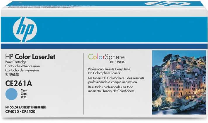 Hewlett Packard (HP) HP Color Laserjet CP4025/4525 series Toneris Cyan (11 000 puslapių)