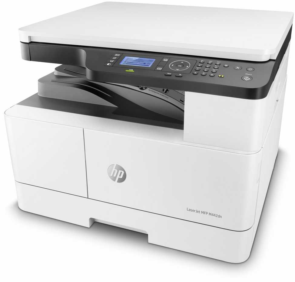 Hewlett Packard (HP) HP LaserJet MFP M442dn AIO All-in-One Spausdintuvas - A3 Mono lazerinis, Spausdinti/Kopijuoti/Dual-Side Scan, Auto-Duplex, LAN, 24ppm, 2000-5000 puslapių per mėnesį