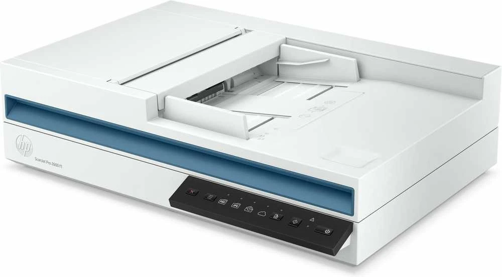 Skeneris Hewlett Packard (HP) „HP ScanJet Pro 2600 f1“ skaitytuvas – A4 spalvotas 300 dpi, plokščias nuskaitymas, automatinis dokumentų tiektuvas, automatinis dvipusis, OCR / nuskaitymas į tekstą, 25 ppm, 1500 puslapių per dieną