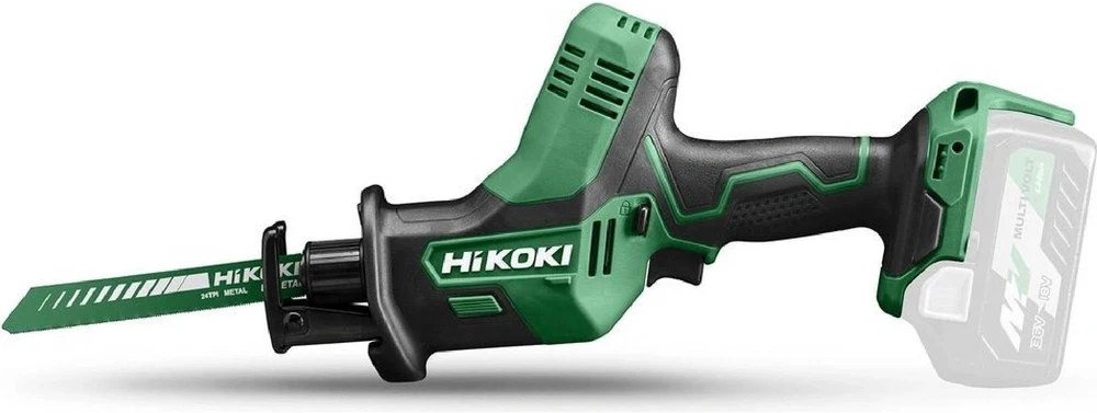 Akumuliatorinis tiesinis pjūklas Hikoki CR18DAW4Z; 18 V (be akumuliatoriaus ir pakrovėjo)