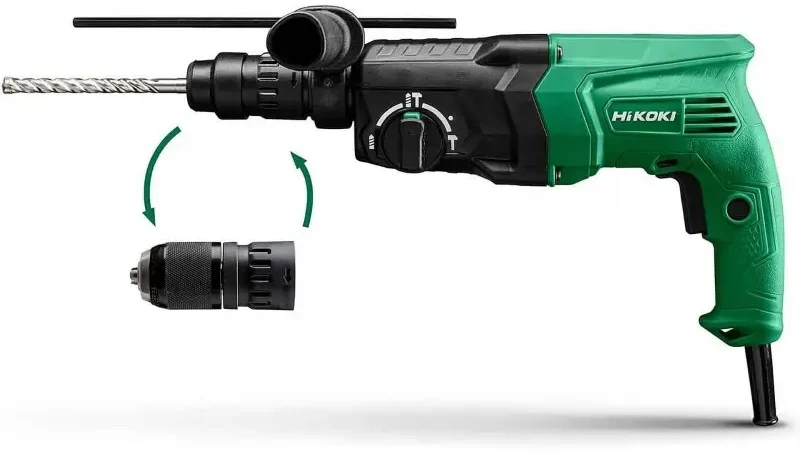 HIKOKI Perforatorius 730W / 2.7J DH24PMH WSZ 3-F + RANKENA 13mm DĖKLAS
