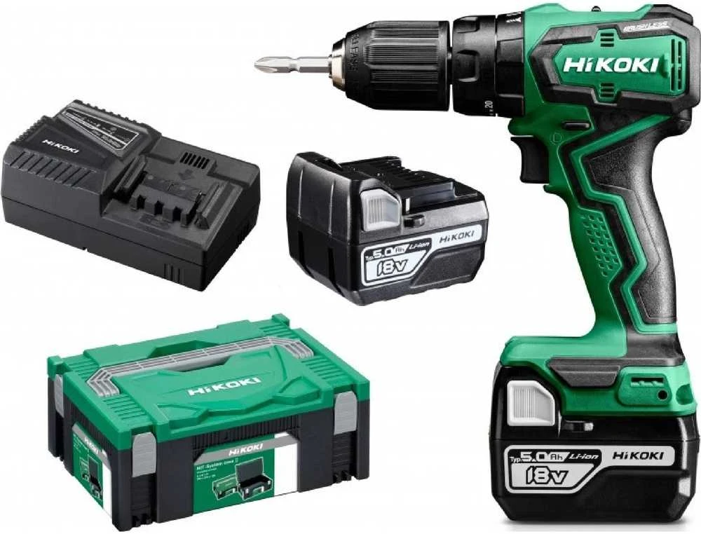 Suktuvas-gręžtuvas Hikoki DV18DDWPZ; 18 V; 2x3,0 Ah akum.