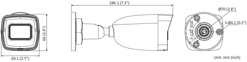 Hikvision HiLook | IP kamera | IPC-B180HA-LU | Kulka | 8 MP | 2,8 mm | IP67 | H.265+