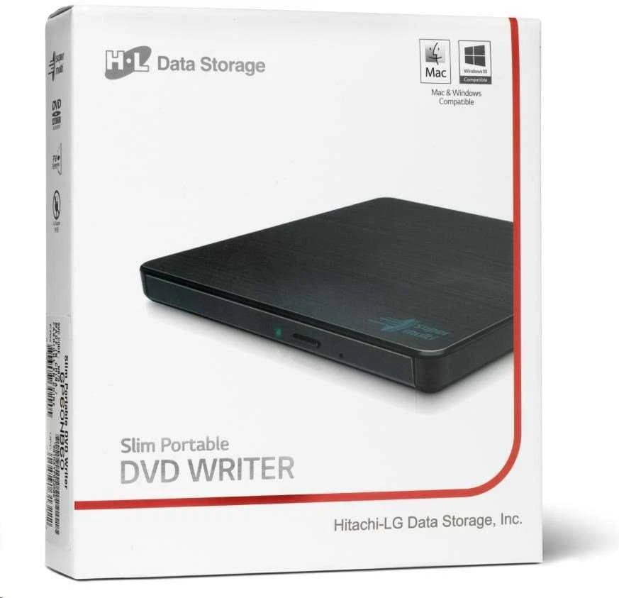 LG H.L duomenų saugykla | Itin plonas nešiojamas DVD rašytuvas | GP60NB60 | Sąsaja USB 2.0 | DVD±R/RW | CD skaitymo greitis 24 x | CD įrašymo greitis 24 x | Juodas | Stalinis kompiuteris / Nešiojamasis kompiuteris