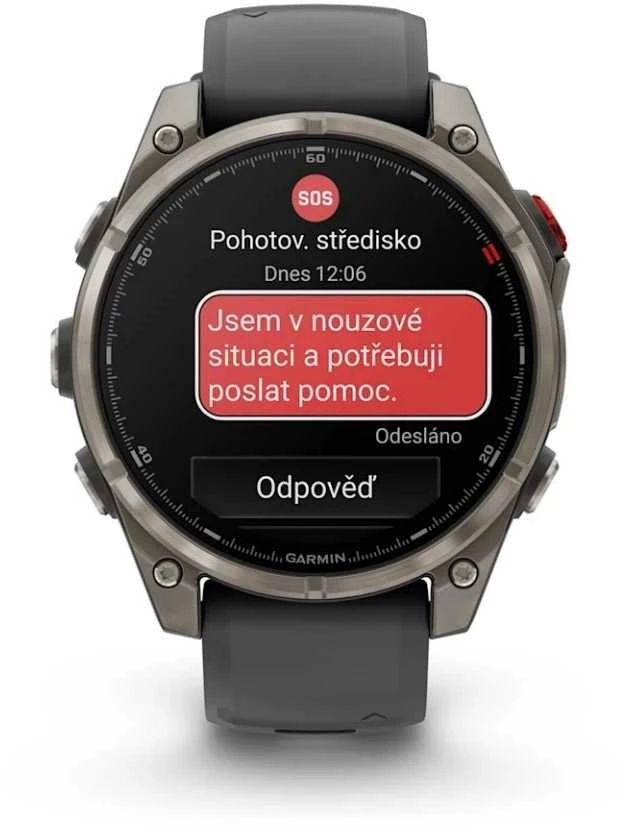 Išmanusis laikrodis Garmin fēnix® 8 Pro – 51 mm, AMOLED Sapphire, titanas su grafito spalvos / juodu silikoniniu dirželiu | 010-03199-11