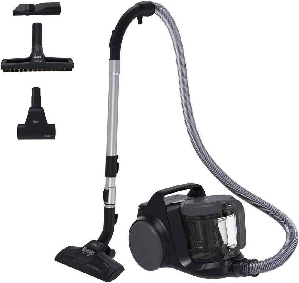 Hoover dulkių siurblys | HP210P 011 HP2 Turbo Move | Be maišelio | Galia 800 W | Dulkių talpa 2,5 l | Urban Juodas