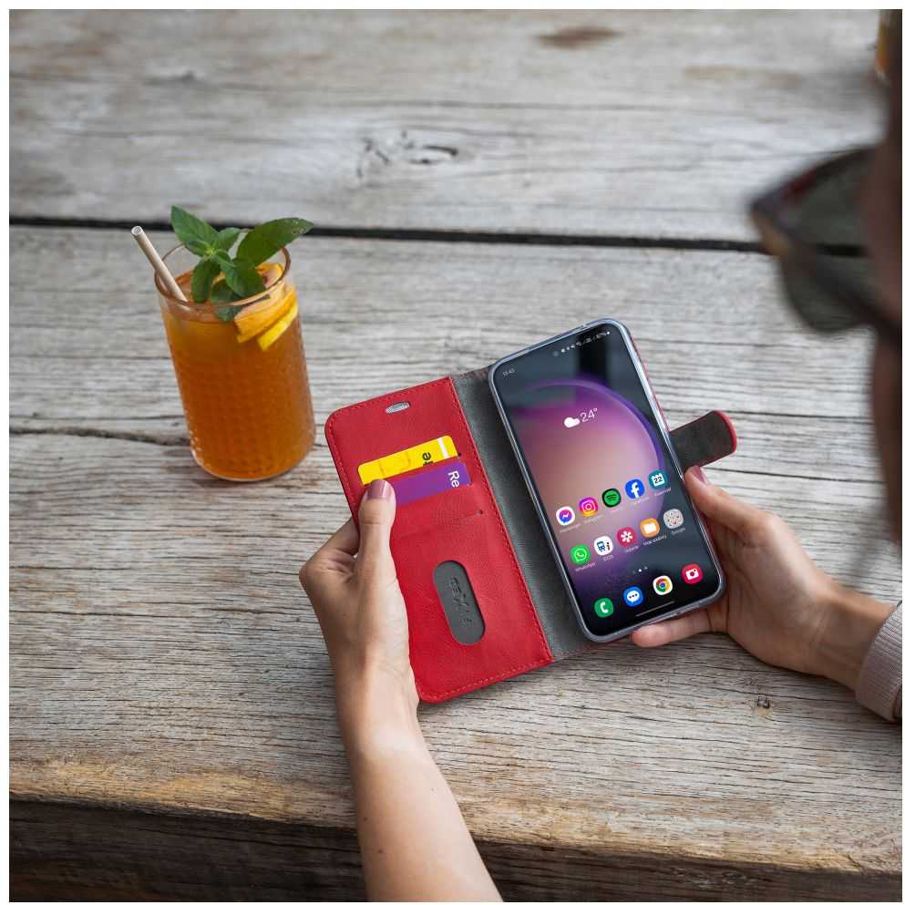 Dėklas FIXED Opus typu kniha pro Samsung Galaxy A55 5G červené