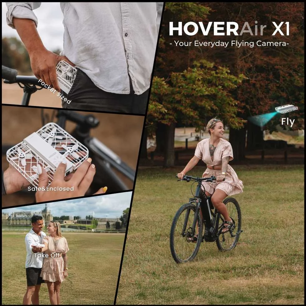 „HoverAir X1 Drone“ – „Combo Retail“ – „Baltas“.