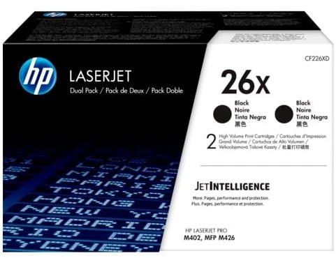 Hewlett Packard (HP) HP No.26X (CF226XD), juoda kasetė