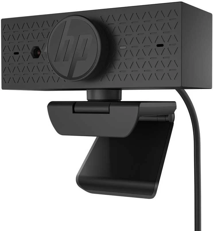 HP 625 USB FHD konferencijų verslo internetinė kamera – pakreipta, pasukama, dvigubą triukšmą mažinantis mikrofonas, HDR, suderinama su „Windows Hello“, pritvirtinama – Juodas