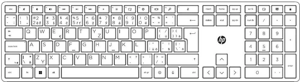 Hewlett Packard (HP) Klaviatūra ir pelė HP 650 Wireless Juodas (4R013AA#BCM)