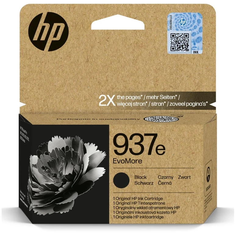 HP 937 juoda Instant Ink EVOMORE