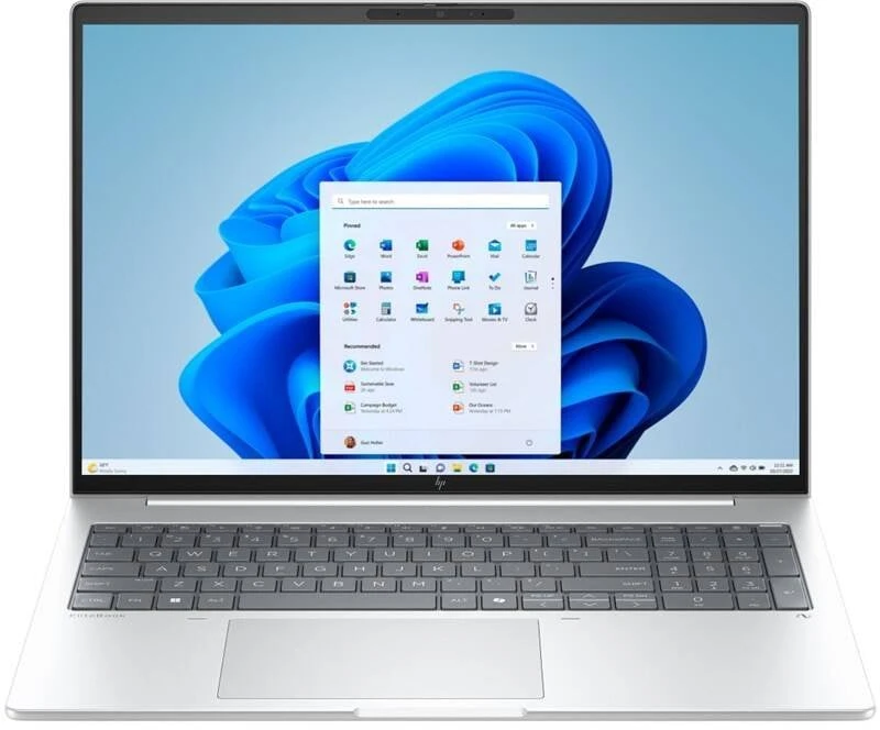 Nešiojamas kompiuteris Hewlett Packard (HP) HP NTB EliteBook 8 G1a 16" R5-230 WUXGA 400 IR 5MP, 1x16GB, 512GB, WiFi7, BT, FpS, su apšviečiama klaviatūra, Win11Pro, 3y onsite