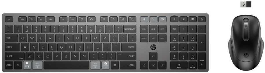 Klaviatūra Hewlett Packard (HP) HP 720 įkraunama belaidė klaviatūros pelė – įkraunamos belaidės pelės ir klaviatūros rinkinys