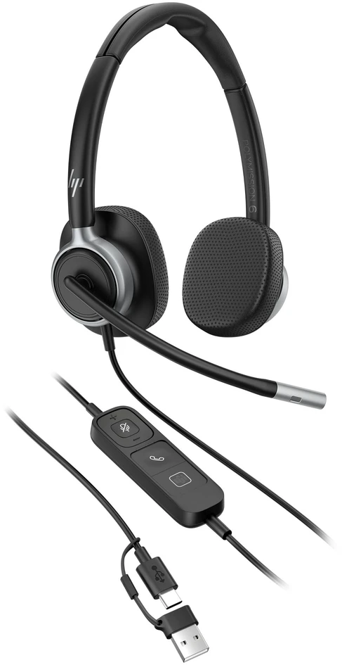 Hewlett Packard (HP) HP Poly Mission 625 stereo USB laidinės ausinės (WW)