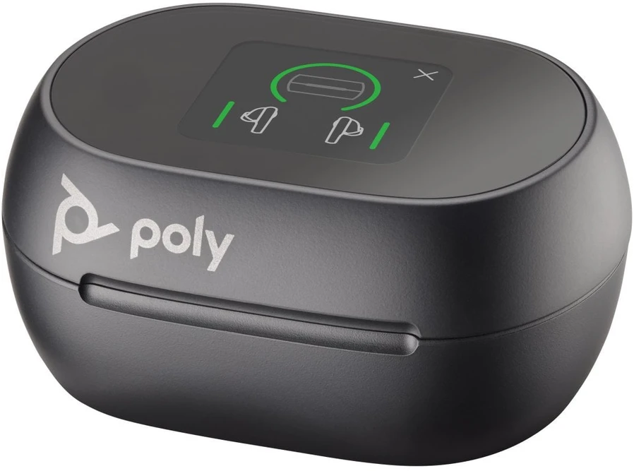 Ausinės Hewlett Packard (HP) HP Poly Voyager Free 60+ UC M Carbon Juodas Earbuds +BT700 USB-C Adapteris +Jutiklinis ekranas Charge Case