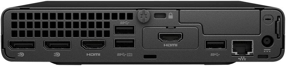 Hewlett Packard (HP) HP PC Pro Mini 400 G9, i5-14400T, 8GB DDR4,512GB, Intel HD, WiFi 6E+BT, USB kl. a pelė, 90W, 2xDP+HDMI, FDOS