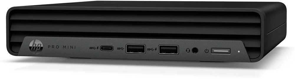 Hewlett Packard (HP) HP PC Pro Mini 400G9 i3-14100T,1x8GB,512GB M.2 NVMe,Intel HD 2xDP+HDMI,WiFi 6E+BT, usb kl. pelė, 90W, Win11Pro, 3y vietoje