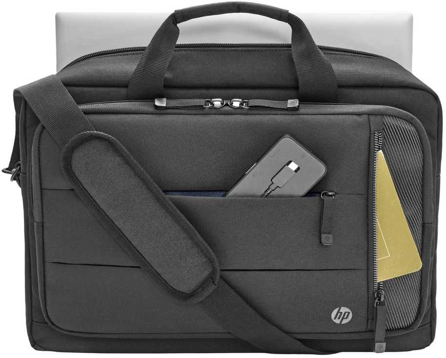 Hewlett Packard (HP) HP Executive 16 Top Load, Vanduo Resistant, Išplečiamas, RFID & Bluetooth tracker Pocket, Kabelio perėjimo USB-C prievadas - Juodas, Pilkas