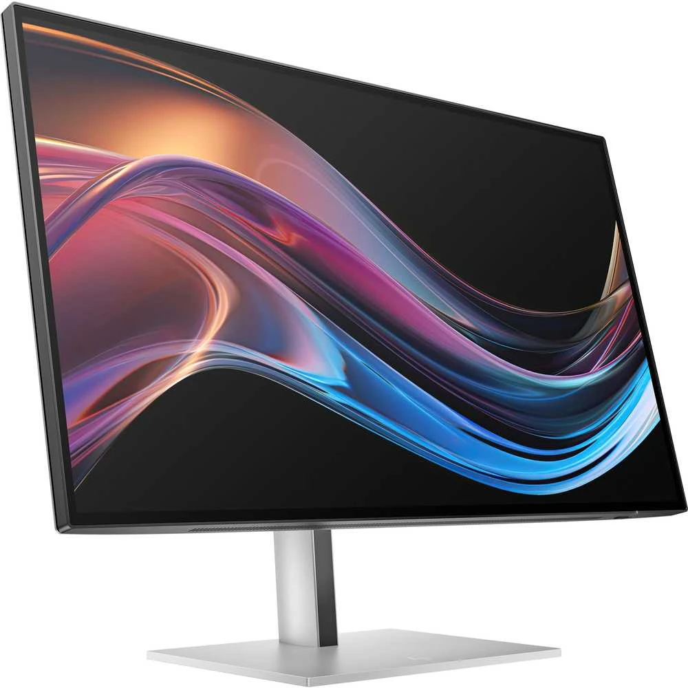 Hewlett Packard (HP) HP 727pk Series 7 Pro 4K TB4 įkrovimo monitorius - 27 colių 3840x2160 UHD 400 nitų 60Hz AG, IPS Juodas HDR 400, USB-C (100W/15W)/HDMI/DisplayPort Daisy-Chain, 5x USB-A, RJ-45 LAN, reguliuojamo aukščio / pakreipimo / pasukimo / sukimosi kampą, 3 metai (pakeičia Z27k G3)