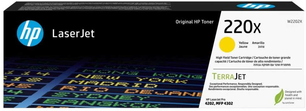 Hewlett Packard (HP) HP 220X Geltona originali LaserJet dažų kasetė