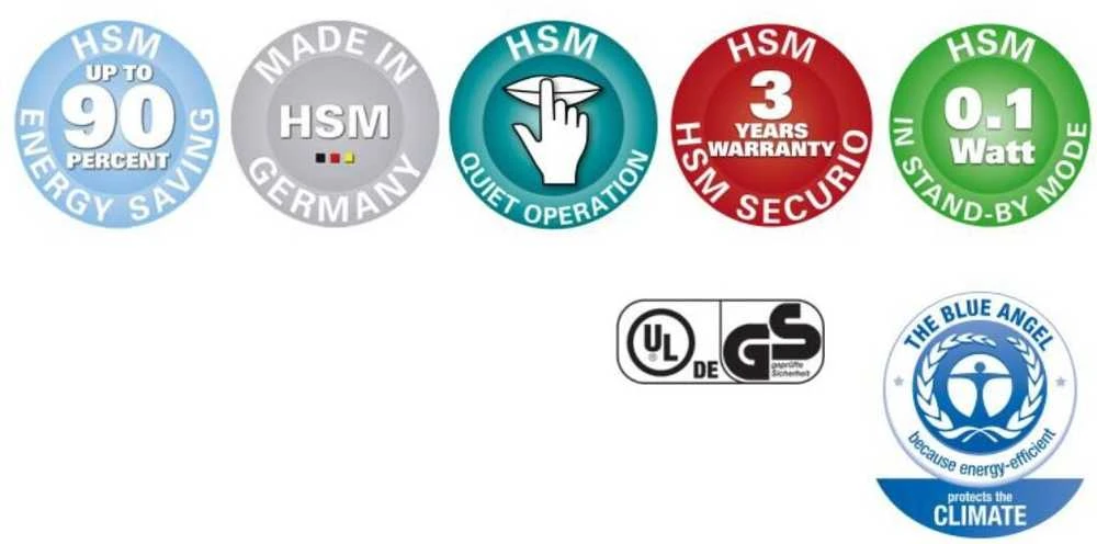 HSM Securio C18 smulkintuvas 1,9x15 mm P-5