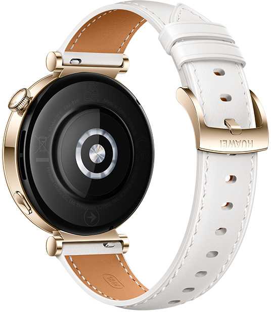 HUAWEI WATCH GT4 41mm Gold White Leather Armband