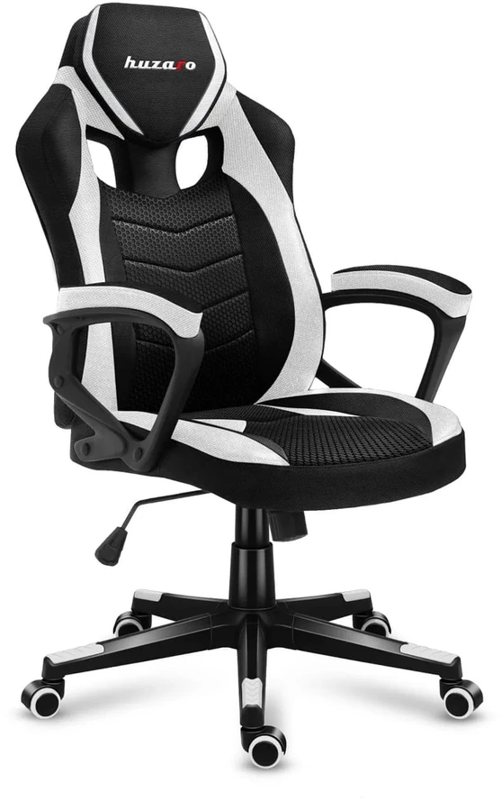 Žaidimų kėdė Huzaro Force 2.5 Mesh, Baltos spalvos