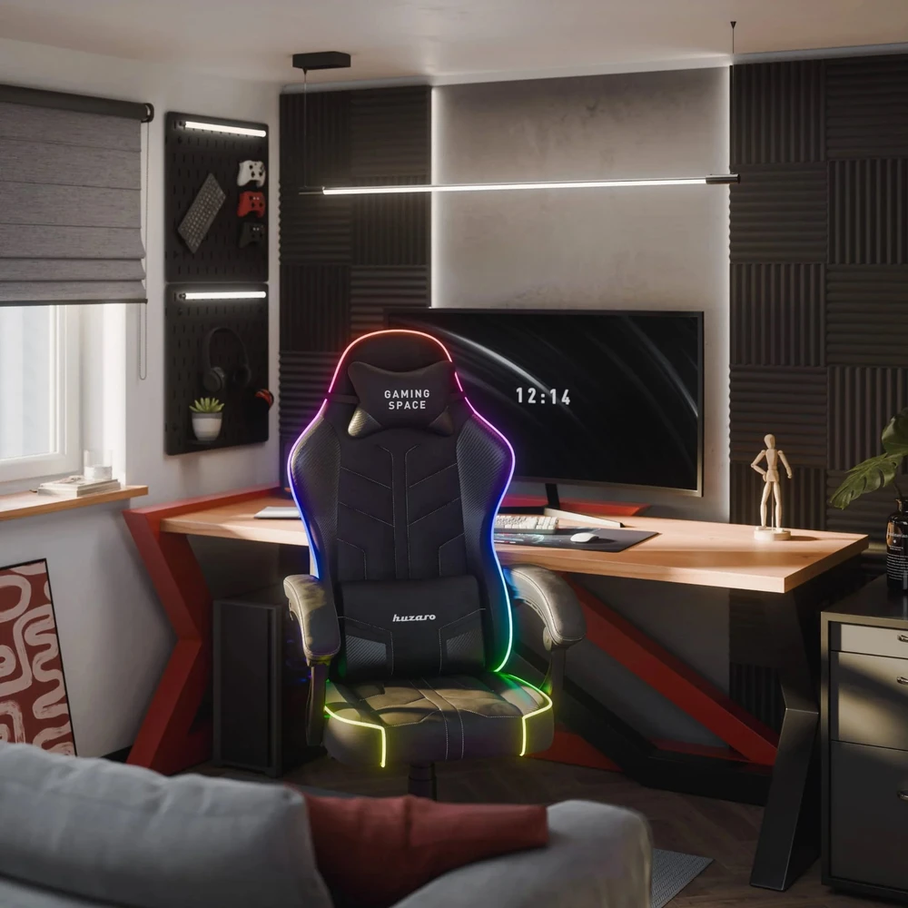Huzaro Force 2.7 RGB Juodas Gaming Chair