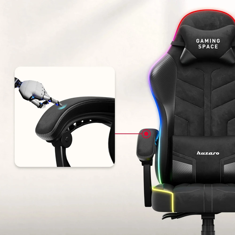 Huzaro Force 2.7 RGB Juodas Gaming Chair