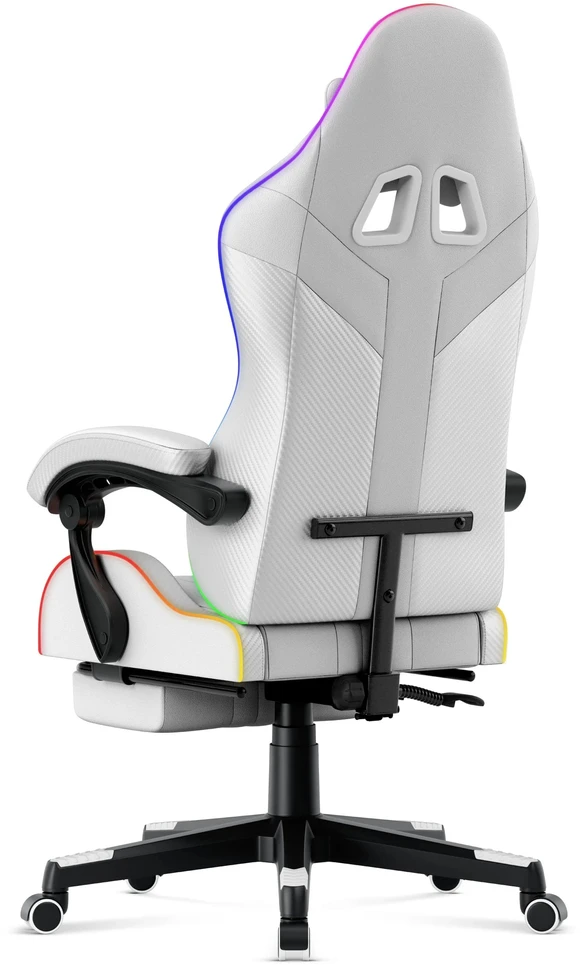 Žaidimų kėdė Huzaro Force 4.7 RGB, Baltos spalvos
