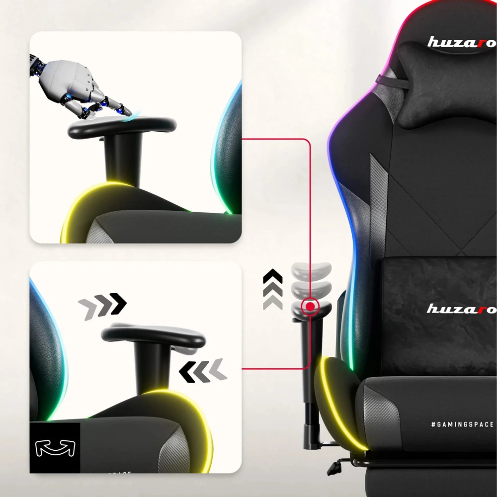 Huzaro Force 5.7 RGB žaidimų kėdė
