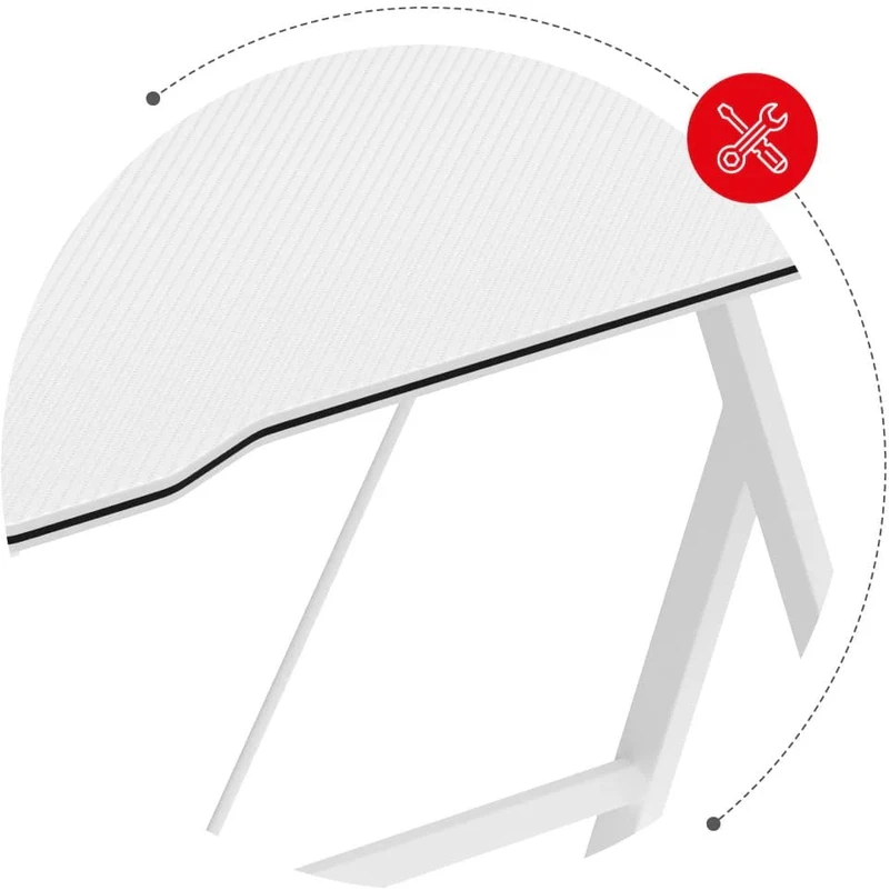 "Huzaro Hero 1.4 Baltas Gaming Desk" žaidimų stalas