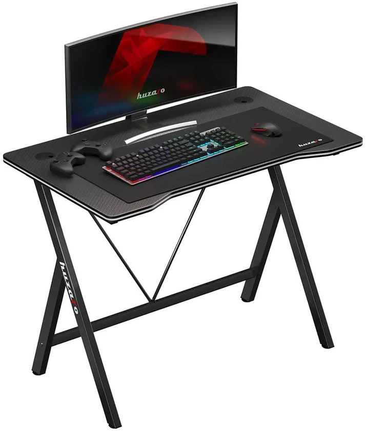 Žaidimų stalas Huzaro Hero 1.4, Juodas