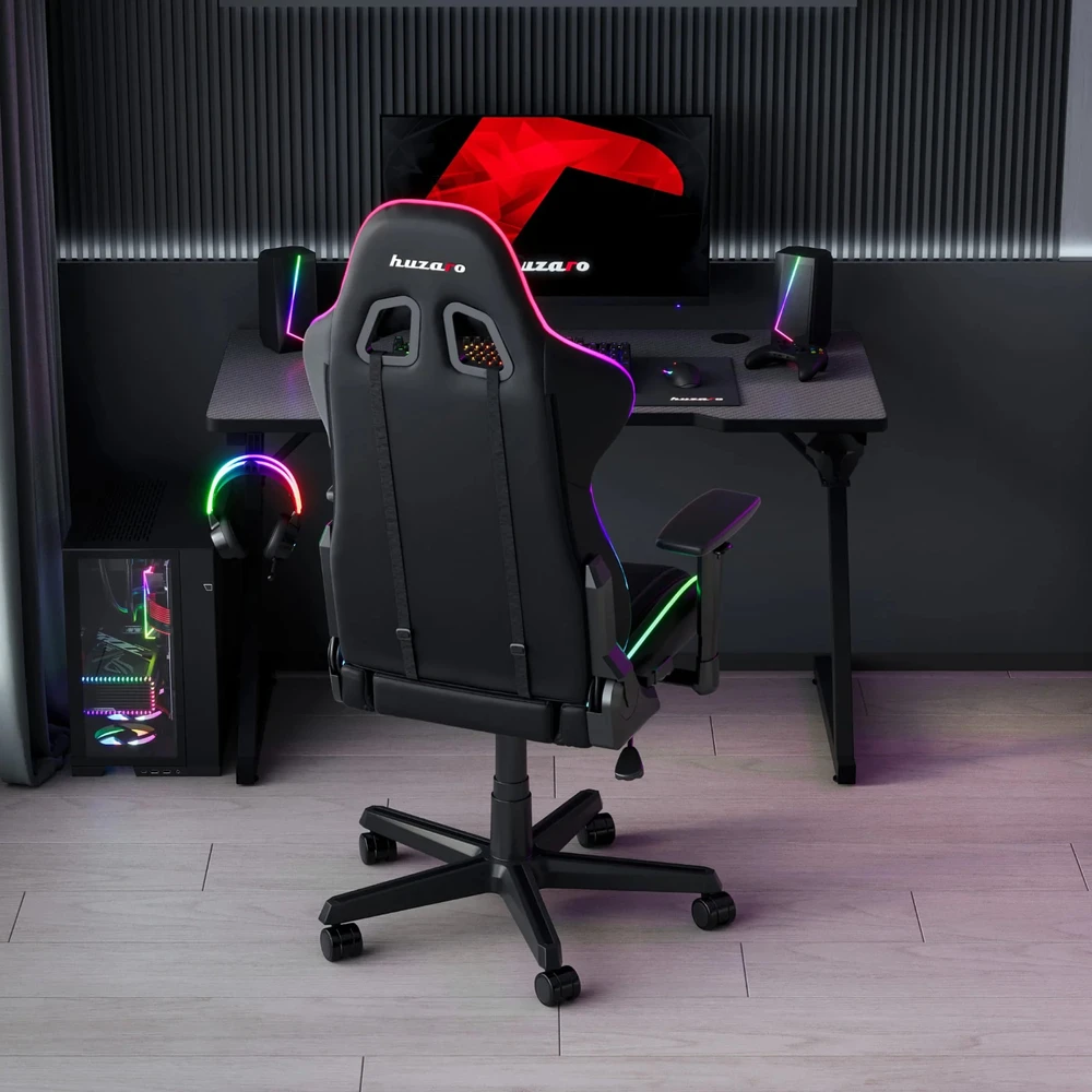 Žaidimų stalas Huzaro Hero 2.5, Juodos spalvos