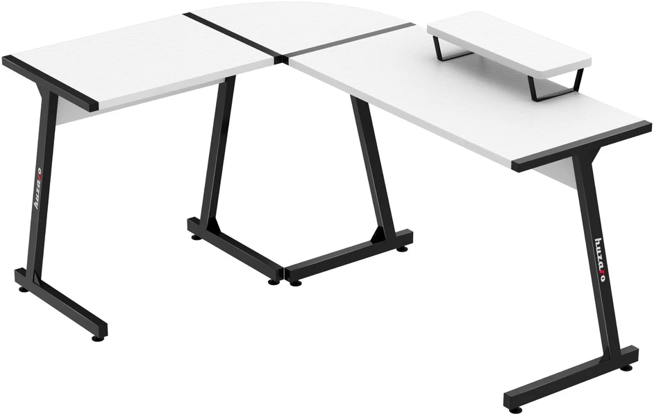 Kampinis žaidimų stalas Huzaro Hero 6.0, Baltos/Juodos spalvos