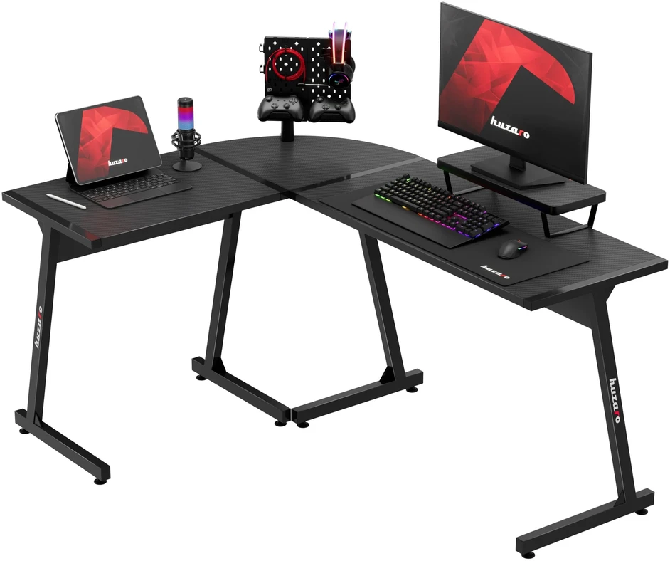 Kampinis žaidimų stalas Huzaro Hero 6.0, Juodos spalvos