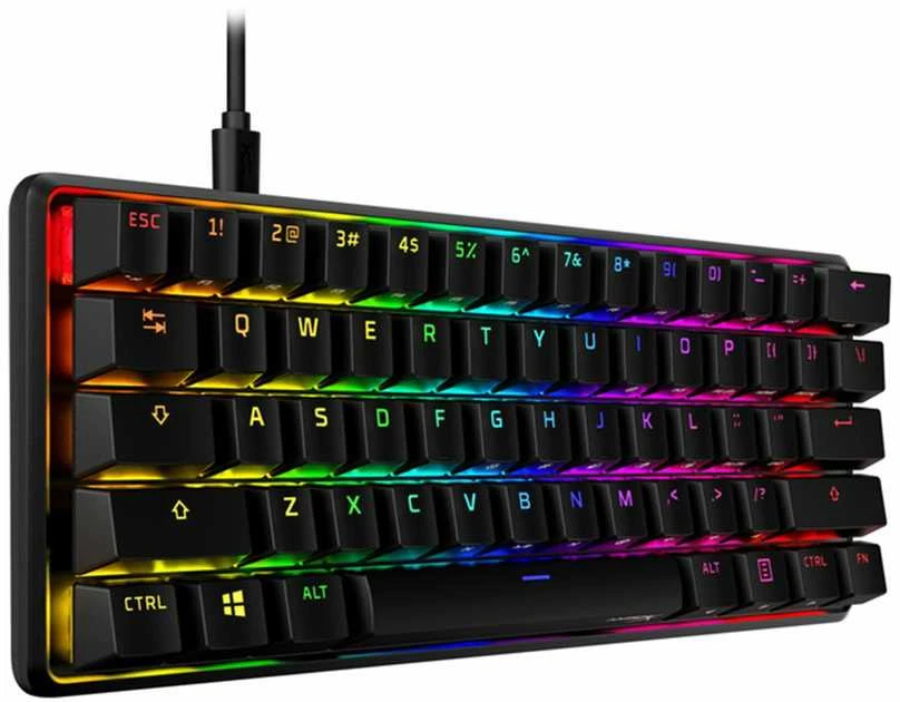 Mechaninė Žaidimų klaviatūra HyperX Alloy Origins 60, HyperX Red - Linear Switch, US išdėstymas